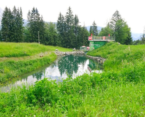 Kraftwerkseröffnung, Naturnahe Gestaltung Kraftwerk, Wasserkraftwerk neu, Kraftwerk Schoba, Kleinwasserkraftwerk